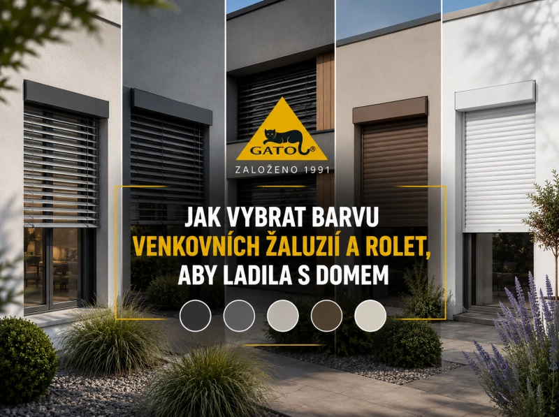 Jak vybrat barvu venkovních žaluzií a rolet, aby ladila s domem